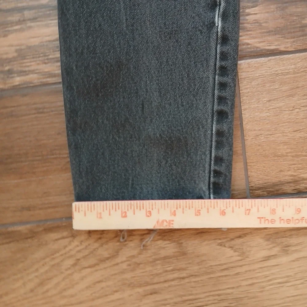 Vintage Levi's Jeans‎ Mens 31x33 (FITS 26x30) Black Faded 550 USA Made 90s